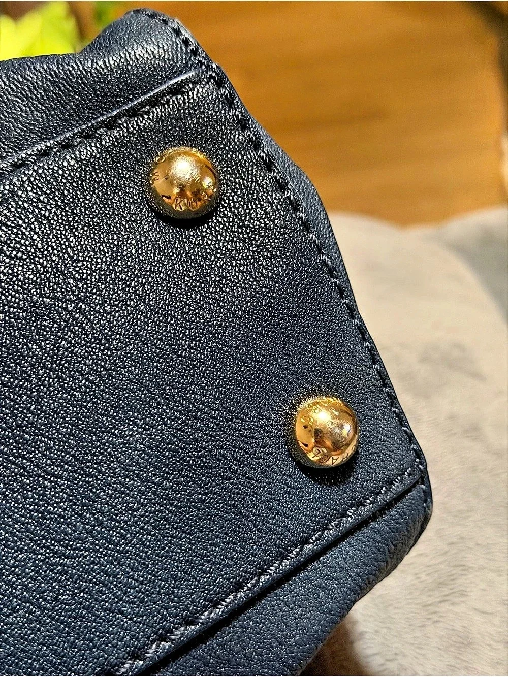 Michael Kors Hamilton Satchel Blue Shoulder Bag